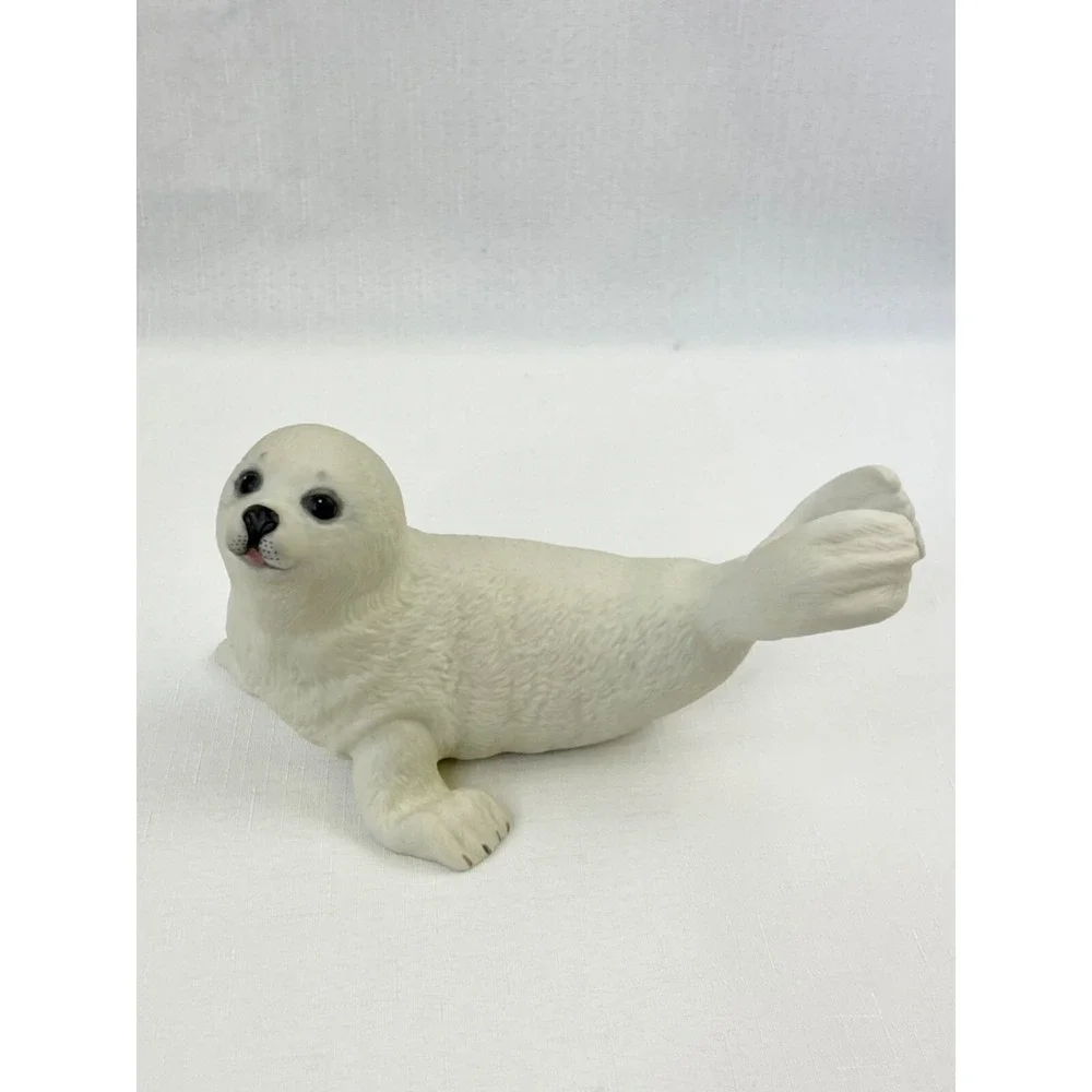 Lenox Harp Seal Pup Fine Porcelain Figurine 1995 White Arctic Wildlife Sculpture